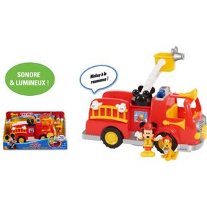 FIGURINE - PERSONNAGE Camion de Pompier Mickey avec fonctions sonores et
