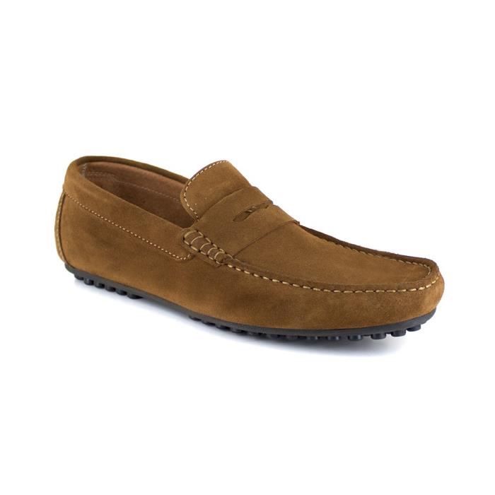 Homme en cuir Casual Maille Chaussures Respirant toile Antidérapage Mocassins Mocassins Taille 
