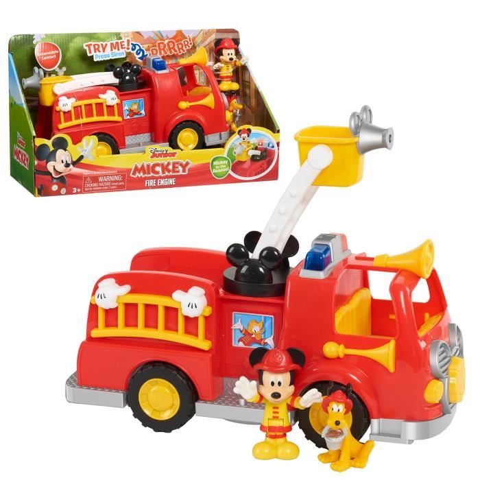 Disney Mickey, Mickey, Camion de Pompier, avec Fonctions sonores et  Lumineuses, 2 Figurines incluses, Jouet pour Enfants dès 3 Ans, GIOCHI  PREZIOSI, MCC00 en destockage et reconditionné chez DealBurn