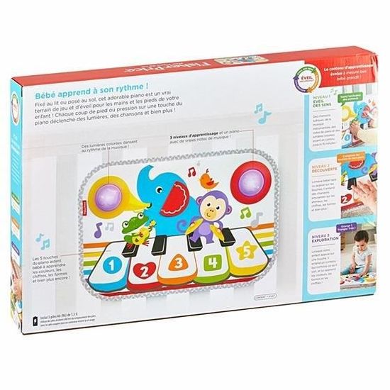 Fisher Price Mon Piano De Lit Pour Lit Bebe Barreaux Sons Et Lumieres 3 Niveaux De Jeu Des La Naissance Cdiscount Puericulture Eveil Bebe