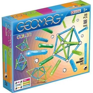 ASSEMBLAGE CONSTRUCTION GEOMAG COLOR Jeu de Construction Magnétique 35 pcs