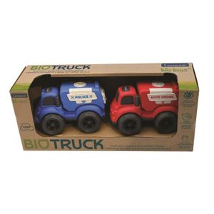 VOITURE - CAMION Petites Voitures - LEXIBOOK - Mini police+camion pompier - Rouge et bleu - Extérieur - Bébé