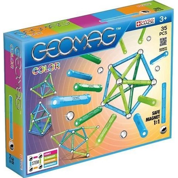 GEOMAG COLOR Jeu de Construction Magnétique 35 pcs