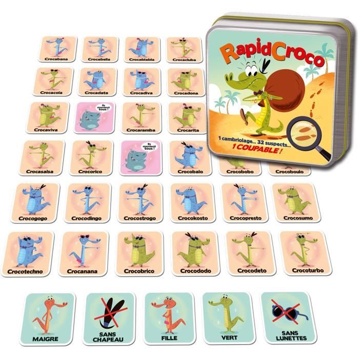 Rapidcroco - Jeu d'enquête alliant observation et rapidité - COCKTAIL GAMES