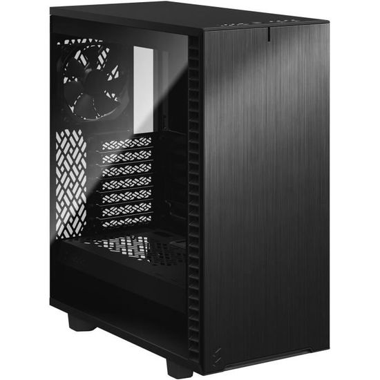 FRACTAL DESIGN BOITIER PC Define 7 Compact - Noir - Verre trempé - Format ATX (FD-C-DEF7C-02)