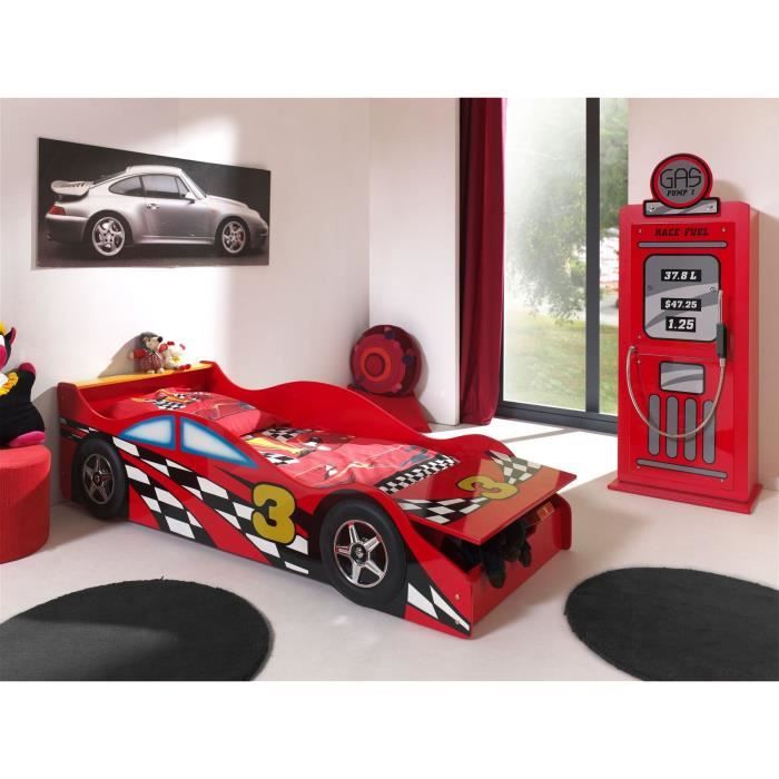 FUN Lit enfant Toddler Race Car+armoire Gas Pump