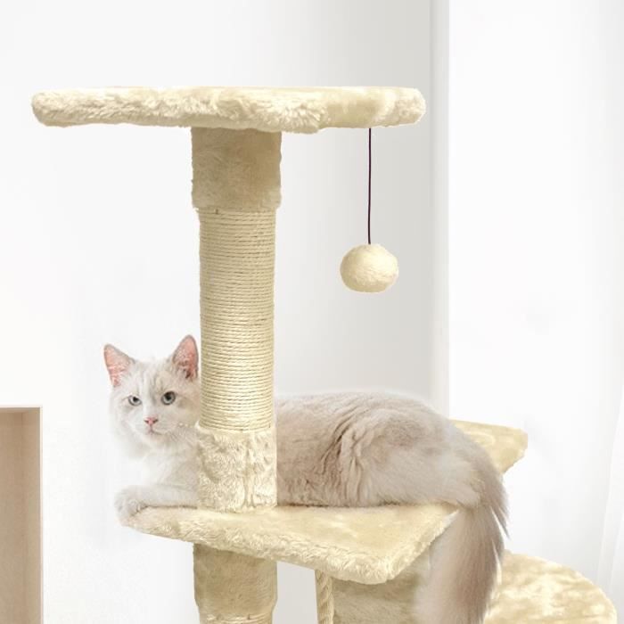 Arbre à chat beige 40 x 40 x 114cm PALOMA