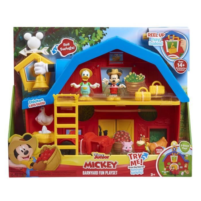 Mickey, La Ferme de Mickey, 14 pièces, avec fonctions sonores, Jouet pour  enfants dès 3 ans, MCC10 - Cdiscount Jeux - Jouets