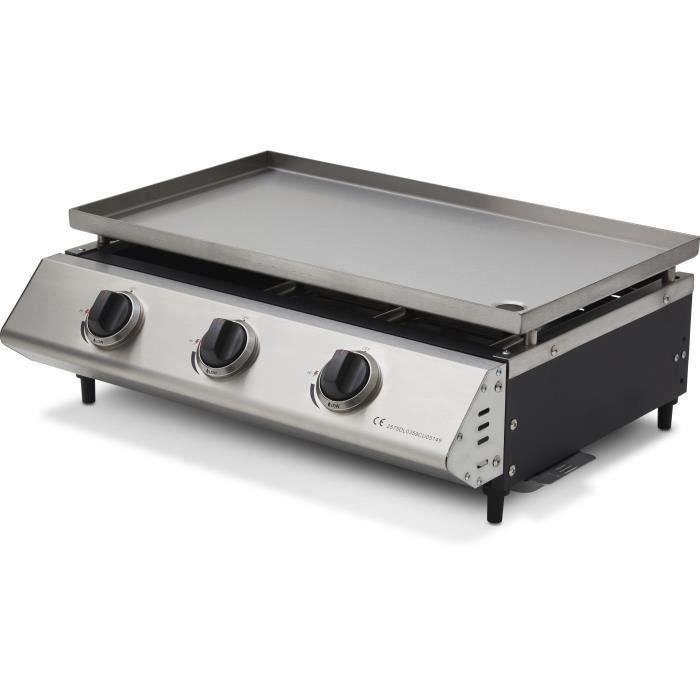 Plancha Gaz Inox 3 Feux
