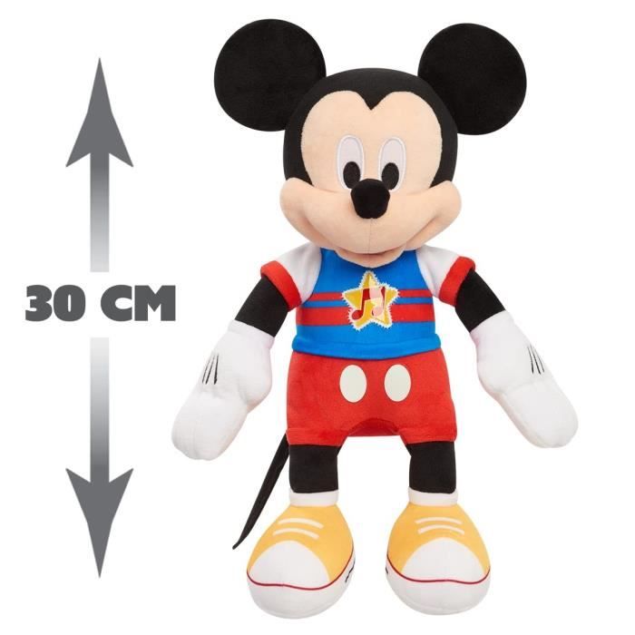 Mickey, Peluche musicale, avec fonctions sonores et lumineuses, 30