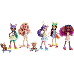 POUPÉE Enchantimals - Multipack 5 Skatteuses - Poupée avec accessoires - 4 ans et +