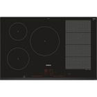 SIEMENS EX851LVC1F Table de cuisson induction - 5 zones - 7400 W - L 80,2 x P52,2cm - Revêtement verre - Coloris noir