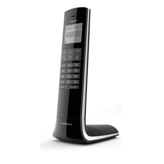 Téléphone Fixe Philips DECT D4701B/34 Noir - Sans Fil, Écran LCD, Mains Libres - Idéal Personnes Âgées