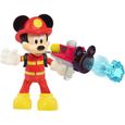 DISNEY - Figurine Pompier Mickey 15 cm, articulée, Jouet pour enfants dès 3 ans, MCC20-3