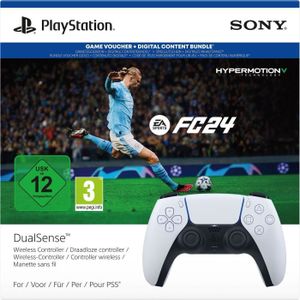 Pack playstation : manette ps5 dualsense blanche/white + figurine
