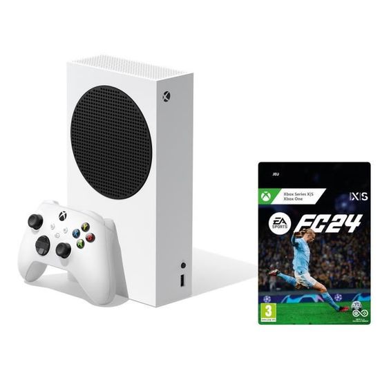 Console Xbox Series S - 512Go + EA SPORTS FC 24 - Edition Standard à télécharger