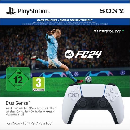 Manette PS5 DualSense + EA SPORTS FC24 (code dans la boite