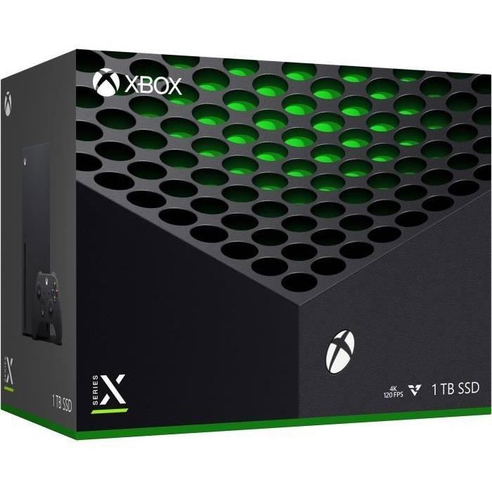 Console Xbox Series X Noire - 1 To - Avec Manette, Clavier, Casque - Microsoft - Occasion