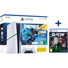 SONY COMPUTER ENTERTAINMENT Pack PS5 Standard (avec lecteur CD) : Console PlayStation 5 (Modèle Slim) + Contenu Fortnite® Flowering Chaos + FC26