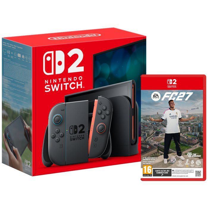 Pack Nintendo : Console Nintendo Switch 2 (Batterie remplaçable) + EA SPORTS FC 27