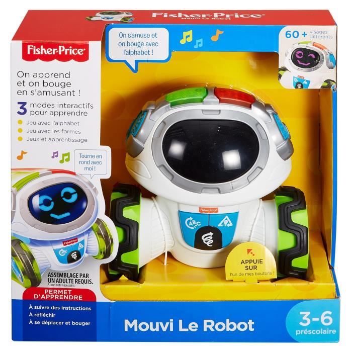 FISHER-PRICE - Mouvi Le Robot - Jouet Intéractif pour enfant - 3 ans et + -  Cdiscount Jeux - Jouets