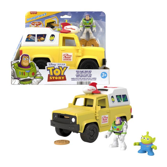 Fisher Price Imaginext Toy Story Coffret Camion Pizza Planet avec Buzz 'Éclair et Alien - vue 2