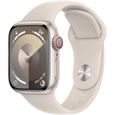 Apple Watch Series 9 GPS - 41mm - Boîtier Starlight Aluminium - Bracelet Starlight Sport Band - S/M-0