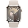 Apple Watch Series 9 GPS - 41mm - Boîtier Starlight Aluminium - Bracelet Starlight Sport Band - M/L-1
