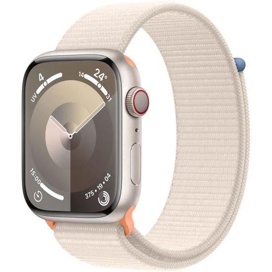 Apple Watch Series 9 GPS - 45mm - Boîtier Midnight Aluminium - Bracelet  Midnight Sport Loop - Cdiscount Téléphonie