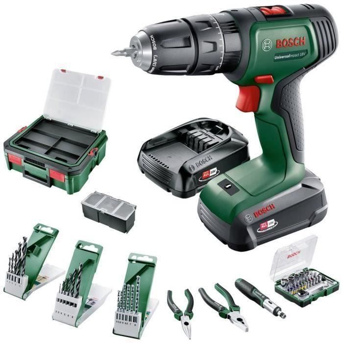 Perceuse Visseuse À Percussion Bosch UniversalImpact 18V – 18V, 1,5 Ah, Coffret - vue 7