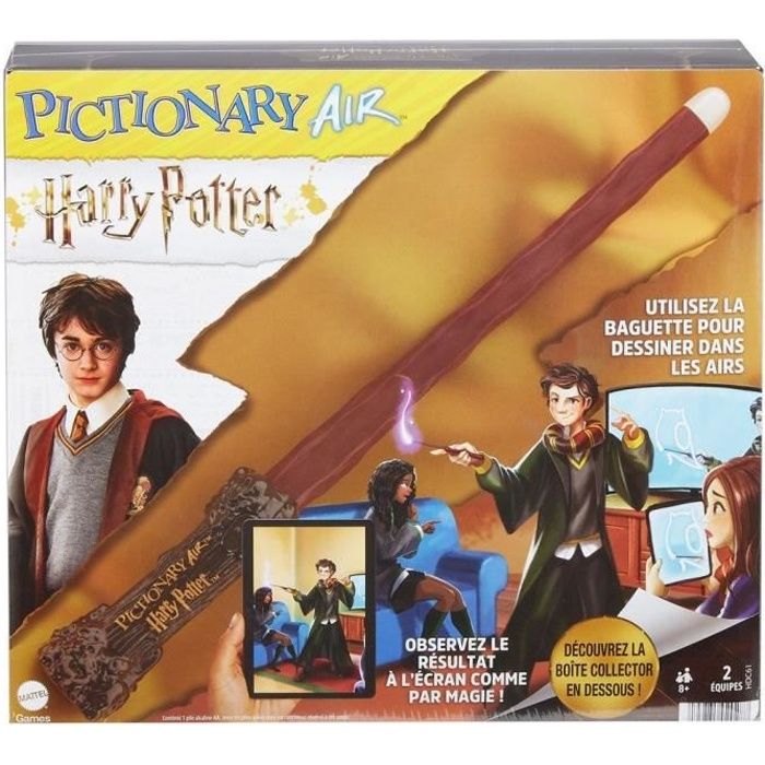 Mattel Games - Pictionary Air Harry Potter - Jeu d'ambiance et de dessin pour toute la famille - Dès