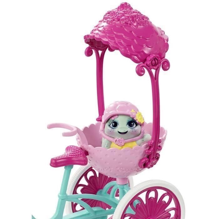 ENCHANTIMALS Taylee Tortue Sortie à Vélo - Mini poupée 15 cm et sa