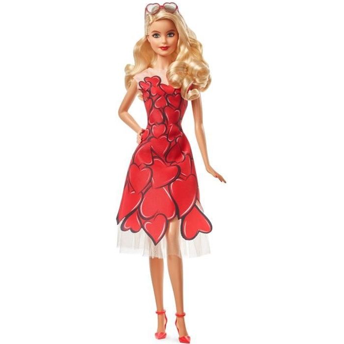 Poupée Barbie Je t'aime - BARBIE - Signature - Robe en tulle - Cœur rouge -  Emballage personnalisable - Cdiscount Jeux - Jouets