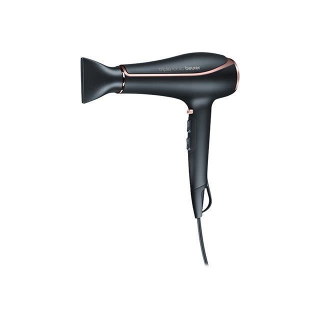 HC 80 STYLE PRO - Sèche-cheveux à moteur à courant alternatif, triple fonction ionique et protection des cheveux - Noir/Cuivre