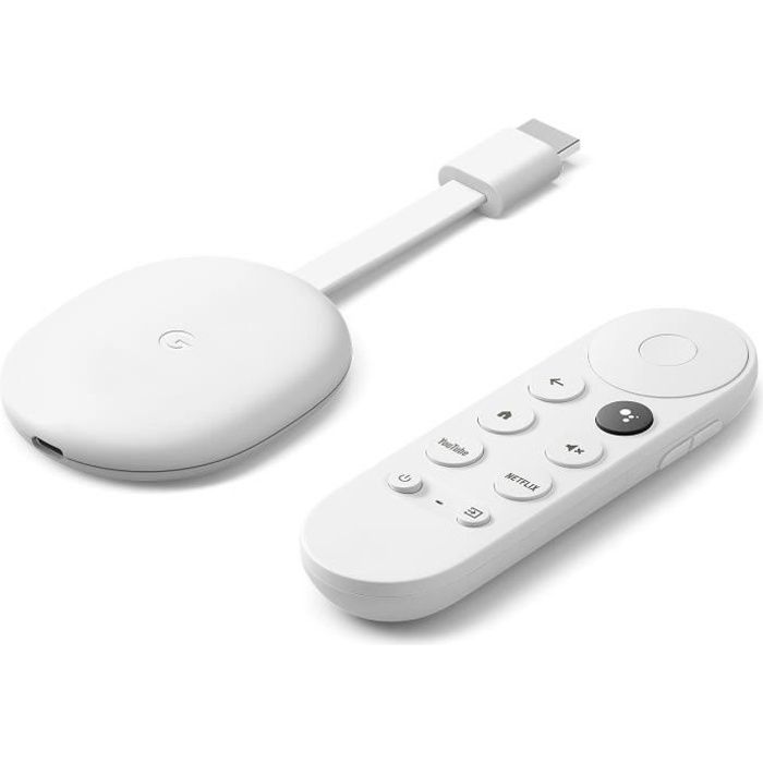 Passerelle multimédia Google Chromecast avec Google TV Version 4K - GOOGLE - HDMI - Wi-Fi - 4K - Noir