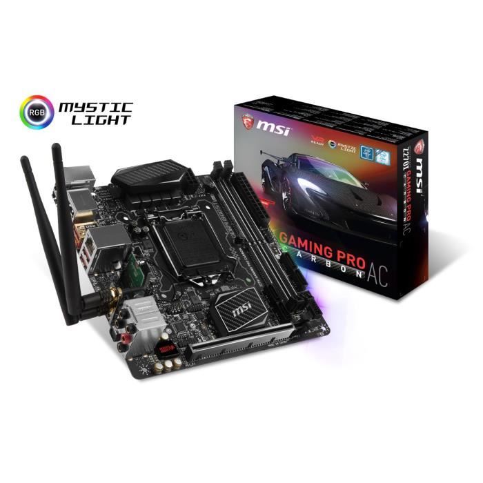 MSI Carte mère Z270I GAMING PRO CARBON AC - Socket LGA 1151 - DDR4 - Msi