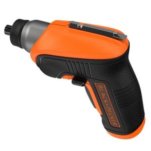 Orange//Noir 3.6V Sans accessoires BLACK+DECKER CS3652LC-QW Tournevis sans fil