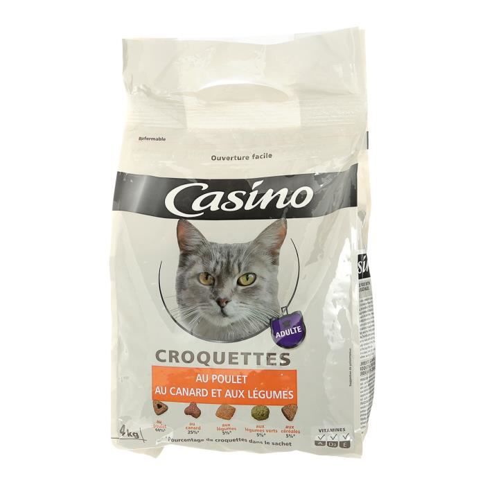 Casino Croquettes Au Poulet Au Canard Et Aux Legumes Pour Chat 4kg Cdiscount Animalerie