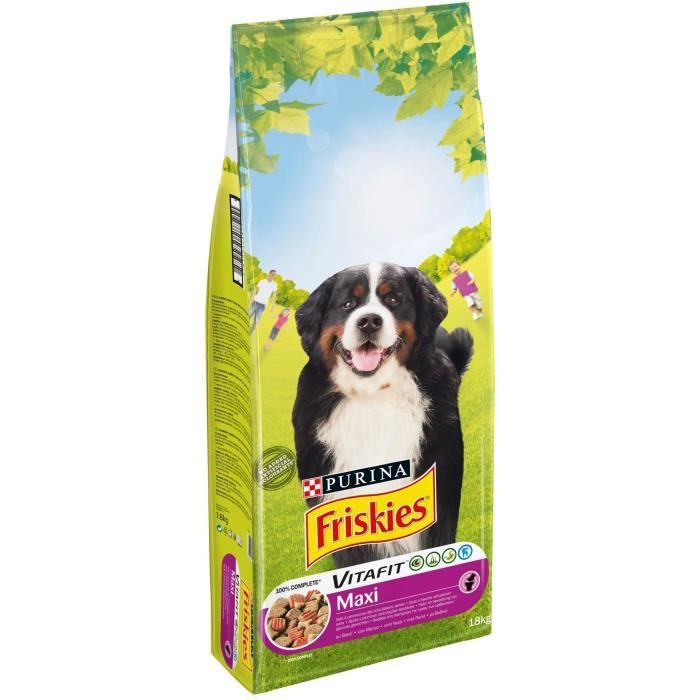 FRISKIES Croquettes Vitafit Maxi au bœuf - Pour ch