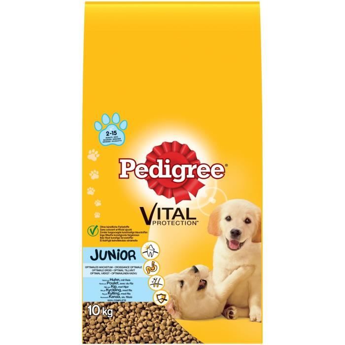 Pedigree Croquettes Pour Les Chiots A La Volaille Pour Les Chiens 10kg Cdiscount Animalerie