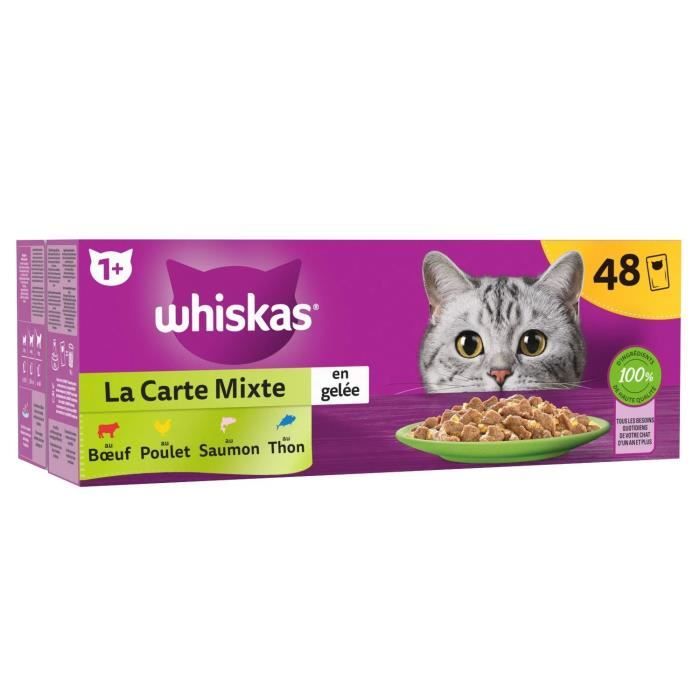 Meilleurs prix pour WHISKAS Terrine du marché - Pour chat - 48 x 85g