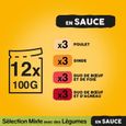 PEDIGREE 48 Sachets fraîcheur en sauce 4 variétés pour chien 100g (2x24)-2