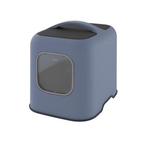 MAISON DE TOILETTE ROTHO - Maison toilette pour chat 57 x 39 x 40 cm - Bac à litière - Bleu Horizon