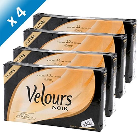 CARTE NOIRE Caf Moulu Velours Noir 3X250g x4 Cdiscount Au Quotidien