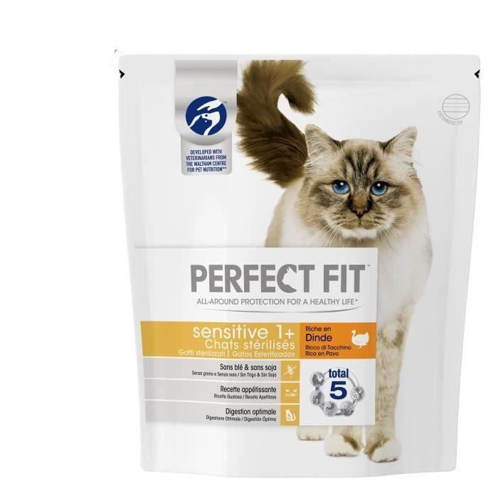 Perfect Fit Sensitive Sterilise Croquettes A La Dinde Pour Chat Adulte Sensible 4 X 1 4 Kg Cdiscount Animalerie