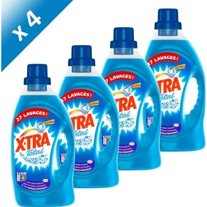 X-TRA Total 27 Lavages 1.89L (x4) - Cdiscount Au quotidien