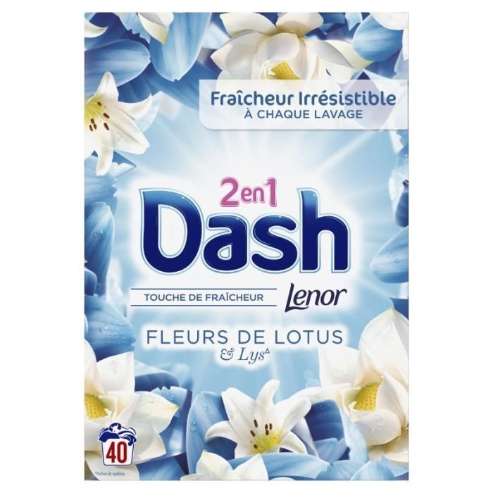 DASH Dash & Lenor Lessive en capsules la collection coup de foudre X40 40  capsules pas cher 