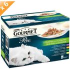 GOURMET PERLE Les Filettines avec des Légumes Multivariétés - 12 x 85 g (x6) - Pour chat adulte