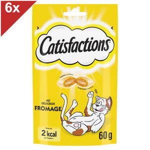 FRIANDISE CATISFACTIONS Friandises au fromage pour chat et chaton 6x60g