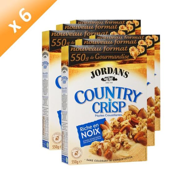 JORDANS Country Crisp Noix 550g (x6) Cdiscount Au quotidien